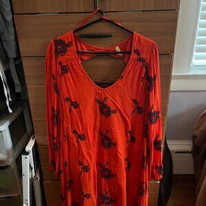 Free People oversized shirt, open back